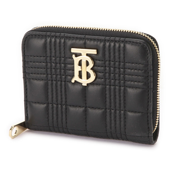 Burberry Coin Case Round Zip Wallet Black - Picture 1 of 5
